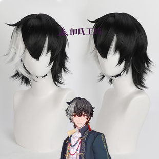 【伽氏工坊】归龙潮烛cos假发小烛风水师仿真头皮挑染反翘