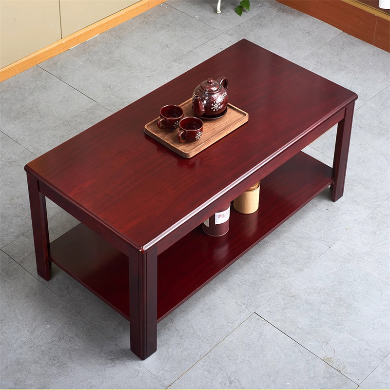 洛港 办公茶几实木长茶几客厅茶桌 1200*600*450mm/张