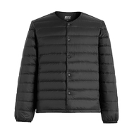 轻便保暖圆领短款羽绒外套