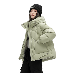 雪中飞2026秋季新款女士短款连帽羽绒服显瘦时尚韩版加厚保暖外套
