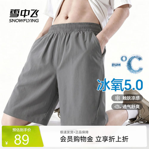 【冰丝透气】雪中飞短裤男夏季