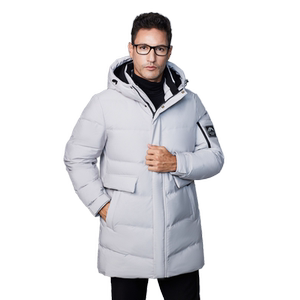 雪中飞2025春秋新款男士羽绒服连帽中长款商务休闲保暖爸爸款年货