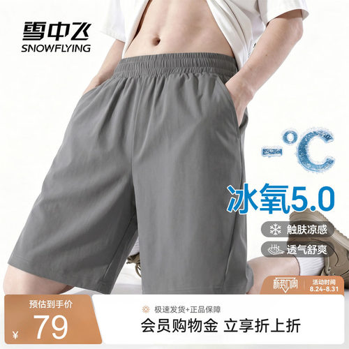 【冰丝透气】雪中飞短裤男夏季