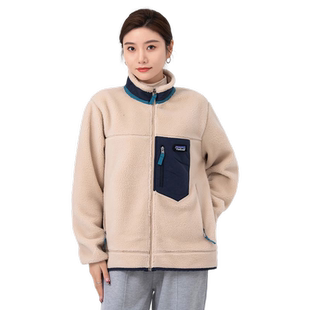 雪中飞2025秋冬新款女士防风保暖休闲户外舒适立领摇粒绒夹克外套