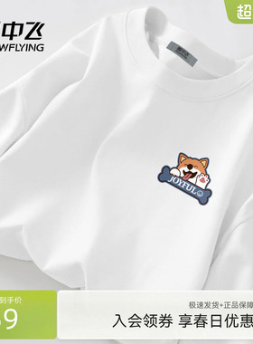 雪中飞纯棉长袖t恤男春秋新款简约圆领上衣休闲大码宽松打底衫PCD