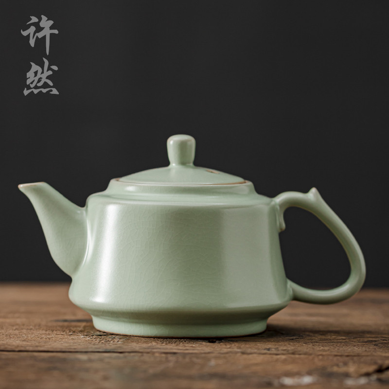 许然汝窑开片可养祥瑞功夫茶具