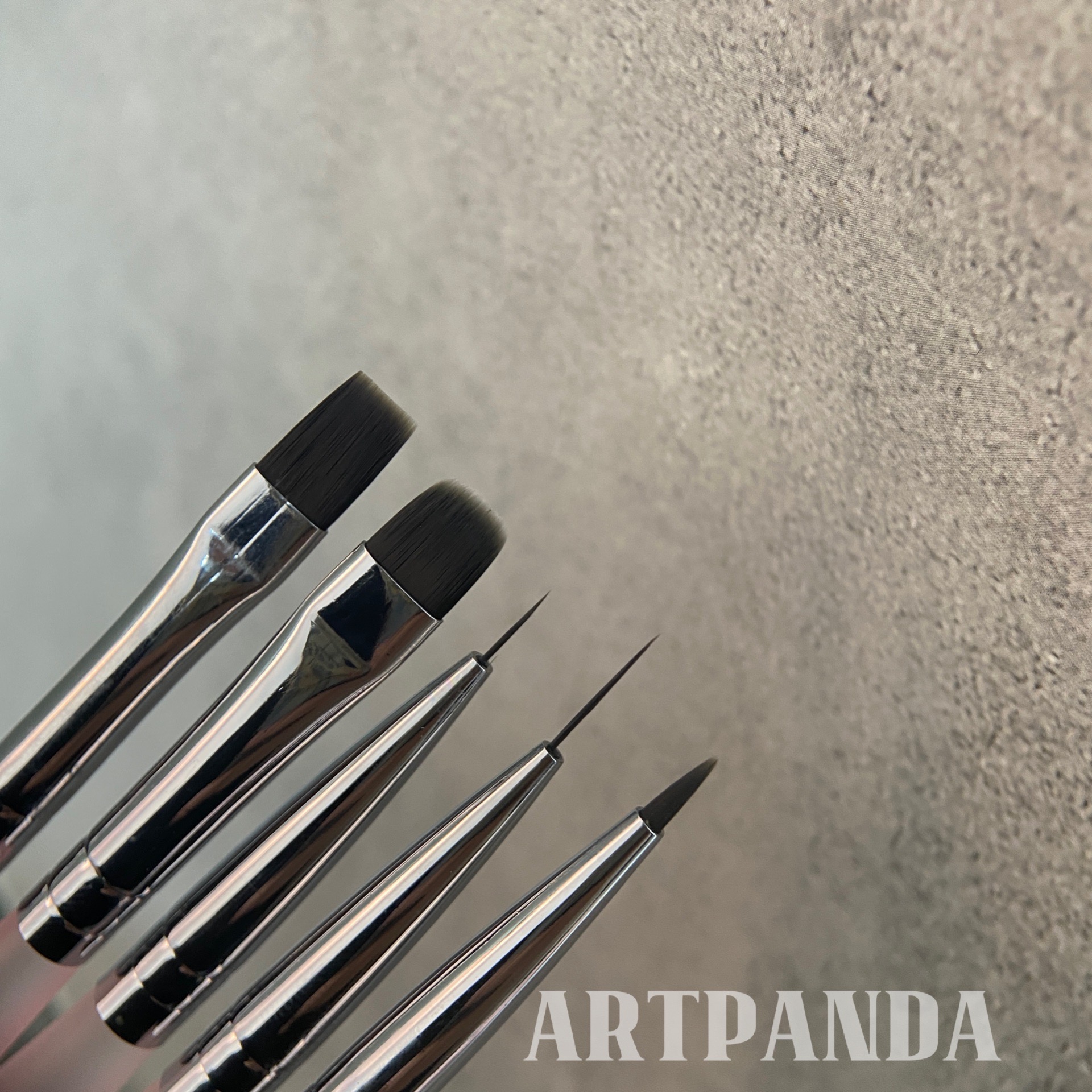ARTPANDA美甲笔刷套装美甲店工具光疗笔涂色晕染方圆头刷【清仓】