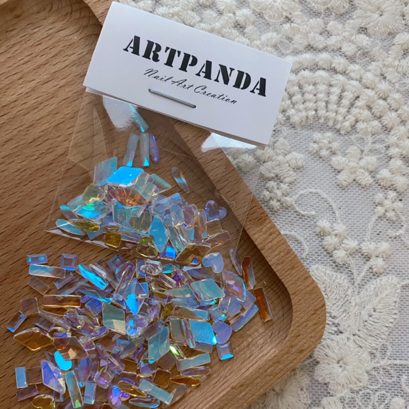 ARTPANDA美甲极光钻饰品网红爆款极光钻激光异形钻温精灵同款混装