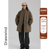 防风面包服 棉服外套女立领保暖棉衣中长款 画风2025冬季 新款