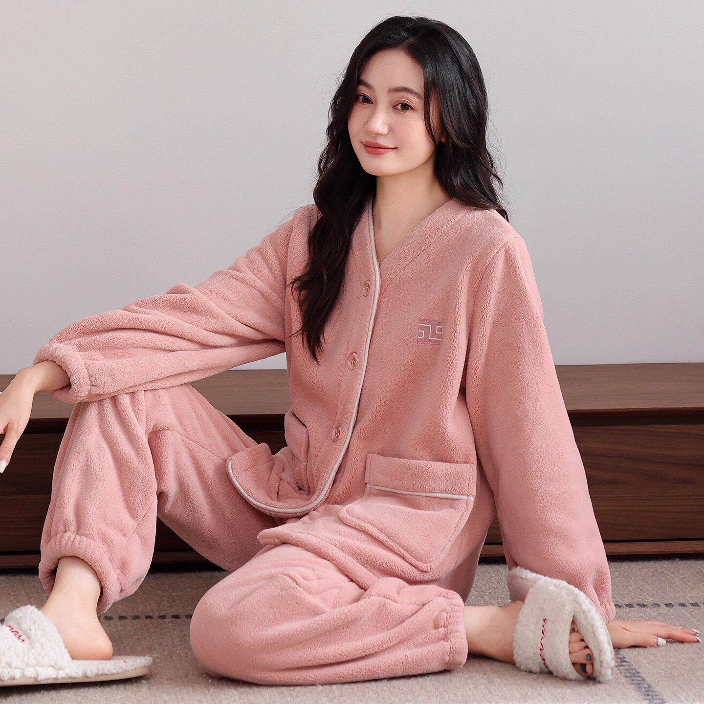 珊瑚绒睡衣女冬季2025新款加厚加绒保暖秋冬款法兰绒高级感家居服,女士内衣/男士内衣/家居服,睡衣/家居服套装,淘宝优惠券,粉丝福利购,淘宝优惠卷