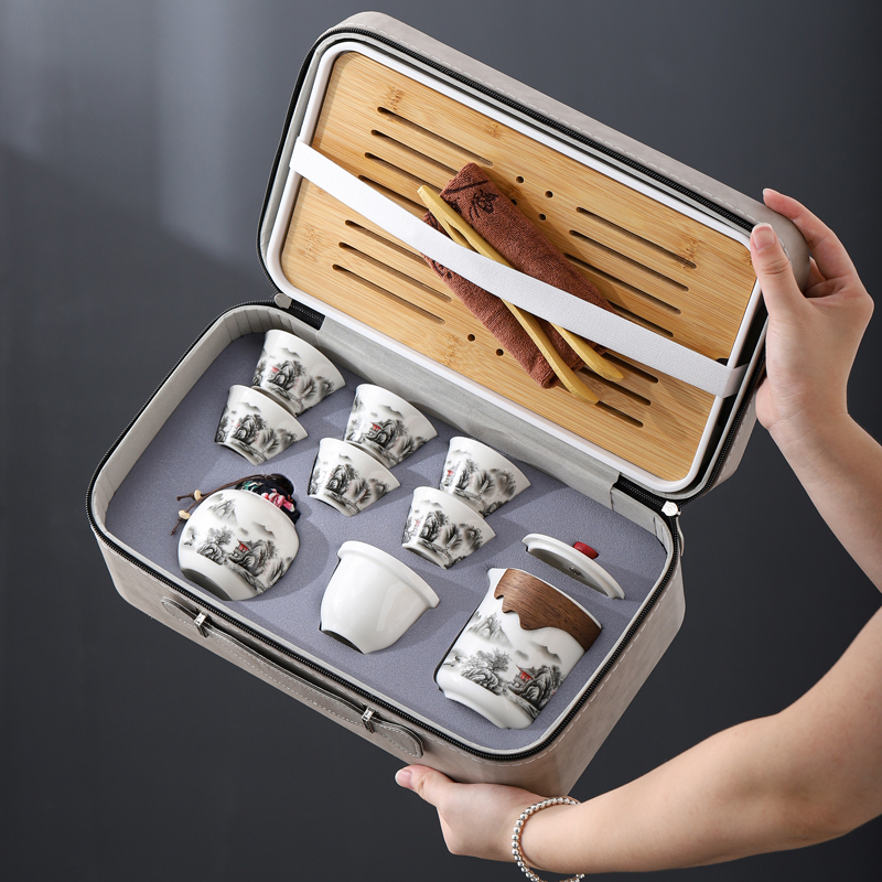 便携户外旅行茶具商务订制logo