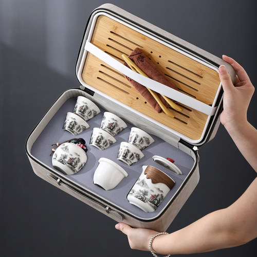 便携户外旅行茶具商务订制logo