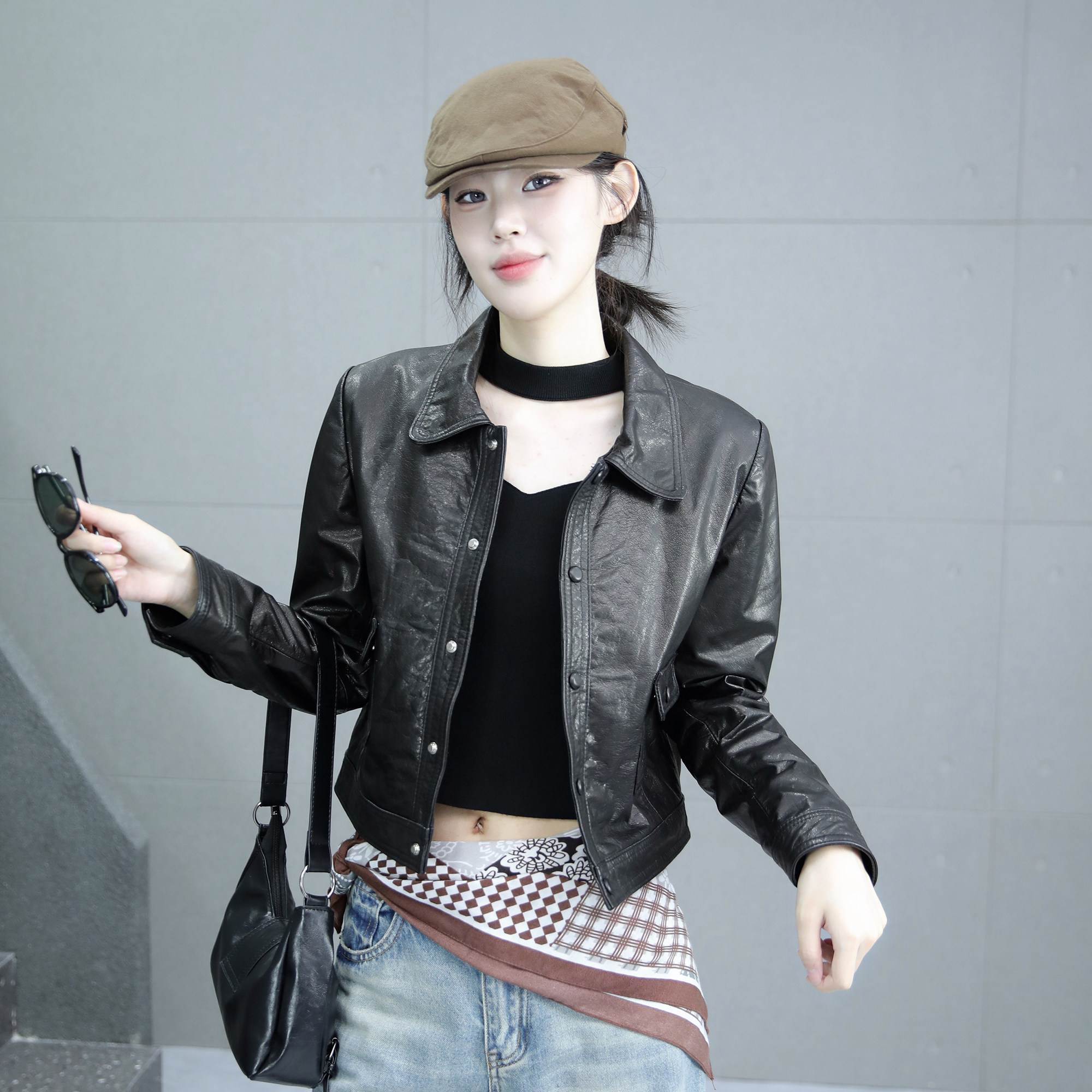 海宁真皮皮衣女2025新款秋季