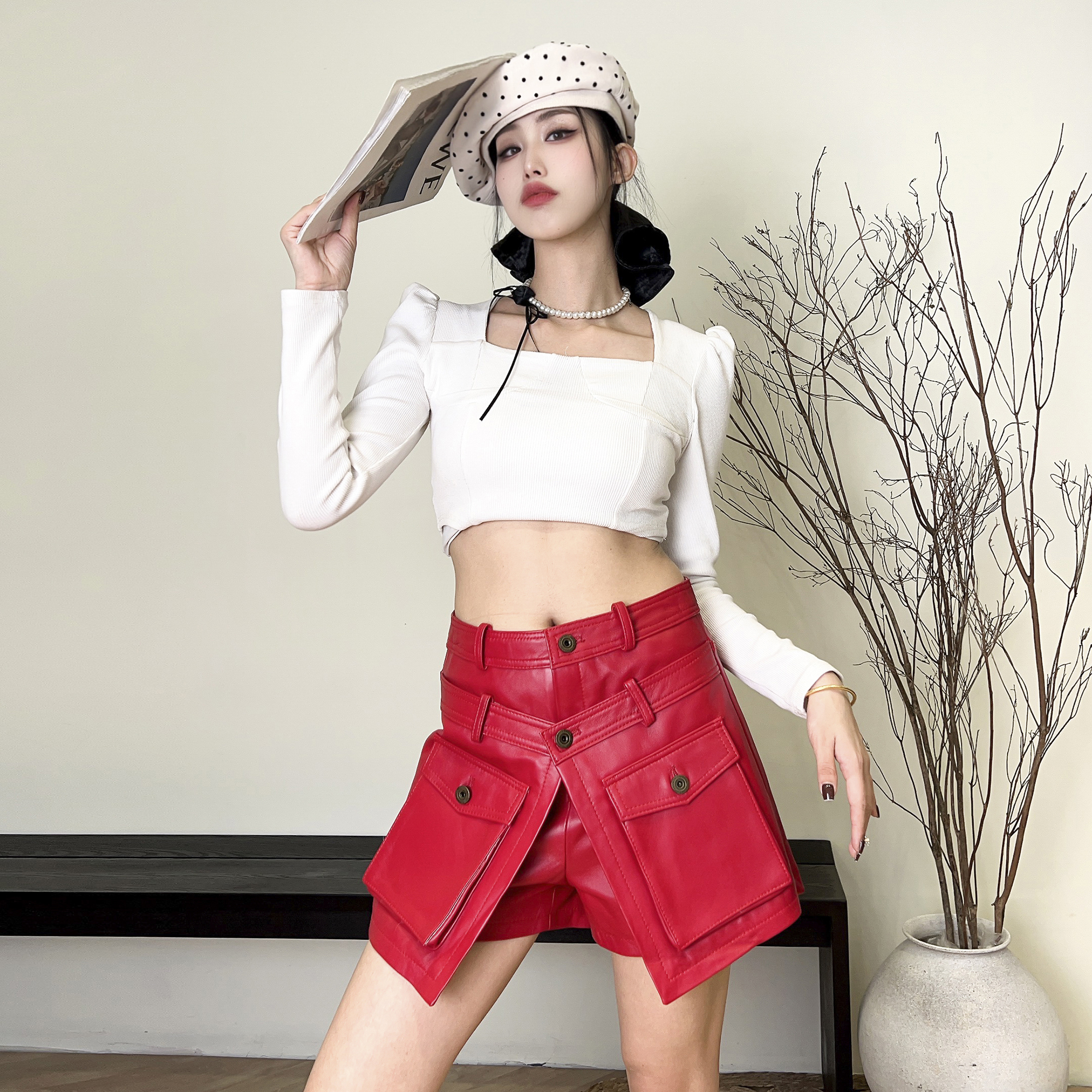 双腰通勤其他短裤休闲裤