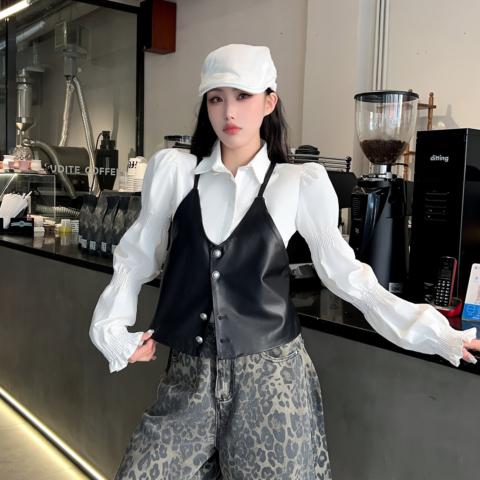 小吊带女短款修身外搭