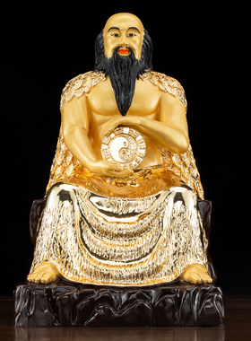 纯铜人文始祖创世神伏羲神像摆件