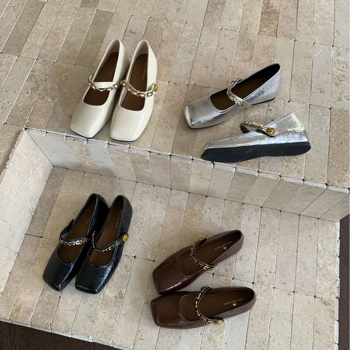 h456-2~内~法式小香风方头银色玛丽珍单鞋女鞋子2025年新款