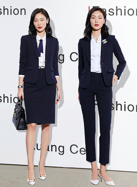 西装套装女小个子短款正装职业装气质高级感西服外套公务员工作服