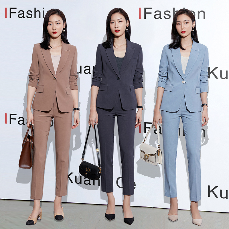 秋季高级感时尚西装套装女职业装