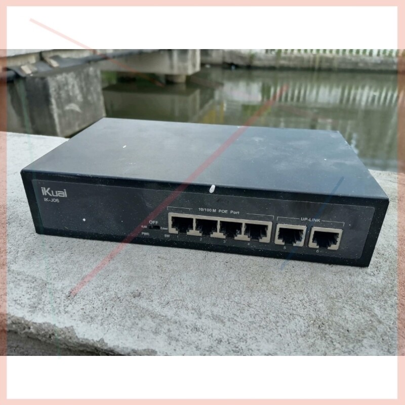 【议价】iKuai 非网管型百兆POE交换机,爱快6口POE交换机,