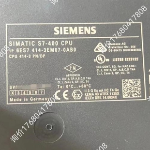 3EM07 议价6ES7414 0AB0高品质99新 功能完好 议 带包装 议价