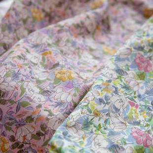 日本进口HOKKOH60支纯棉柔软服装连衣裙包包手工DIy夏面料小荷花