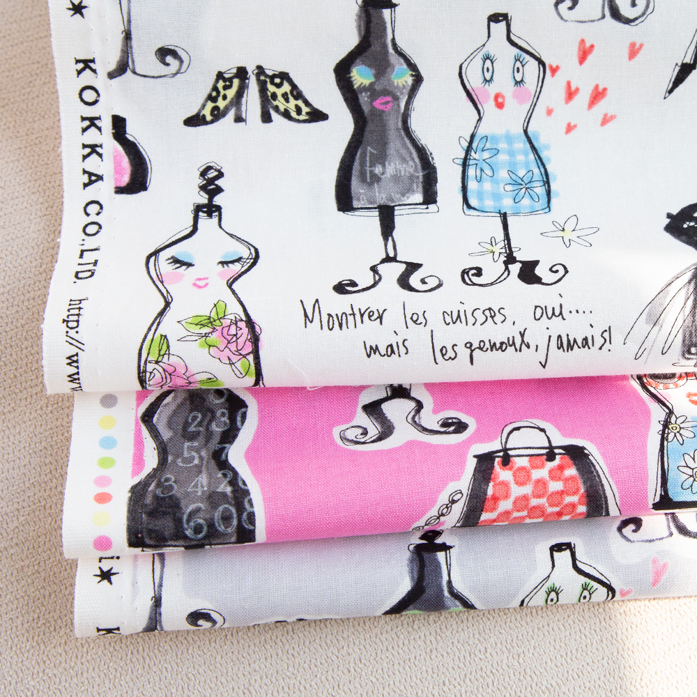 KOKKA纯棉人台印花平纹布