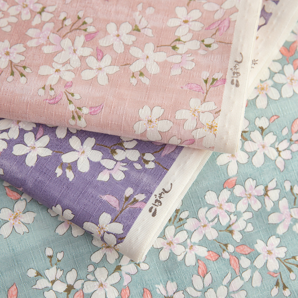 日本进口南十字多臂织纯棉高档服装浪漫樱花布料连衣裙旗袍面料,居家布艺,海绵垫/布料/面料/手工diy,淘宝优惠券,粉丝福利购,淘宝优惠卷