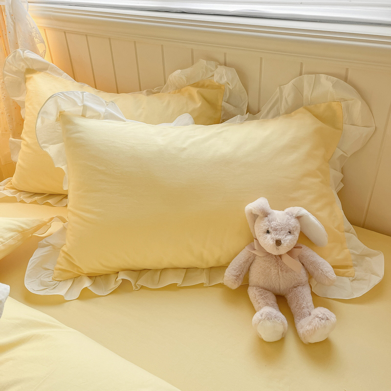 江苏纯棉水洗棉枕套枕头套