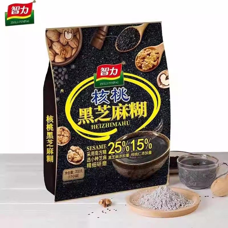 智力核桃黑芝麻糊700g袋装即食营养早餐学生上班族冲饮品清仓正品,咖啡/麦片/冲饮,芝麻糊,淘宝优惠券,粉丝福利购,淘宝优惠卷