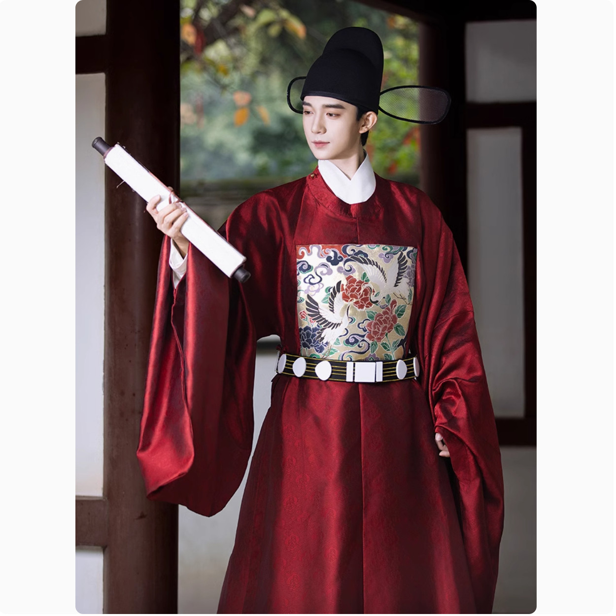 男汉服袍丞相宰相明制大臣官服中式婚服古代状元服长袍古装出租赁