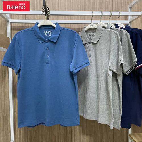 纯色保罗衫休闲翻领短袖夏季