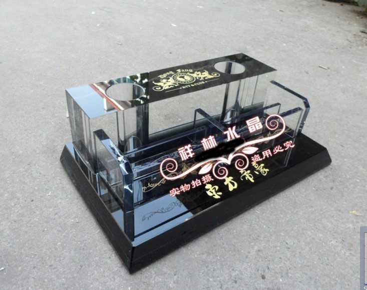 水晶话筒支架黑色实用多功能桌面