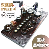 bàn pha trà điện Chengxian toàn bộ bộ trà gỗ mun tại nhà bộ hoàn chỉnh hoàn toàn tự động tất cả trong một khay trà Kung Fu bàn trà văn phòng bán bàn trà điện ban tra dien thong minh