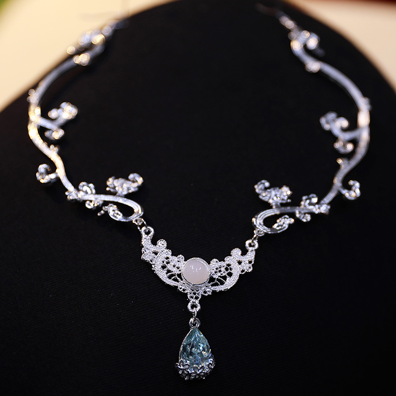 南枝古风额饰汉服藤蔓水