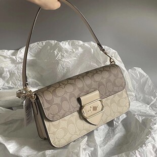 寇家新款morgan27摩根法棍包复古拼色腋下包单肩斜挎女包