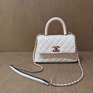 真皮小香风菱格链条包气质手提包新款女包时尚单肩包百搭斜挎包包