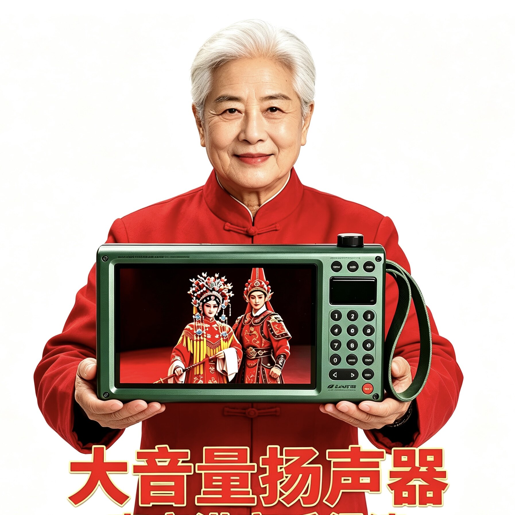 山水F70新款多功能视频老人带屏收音机插卡音响蓝牙播放器小电视9