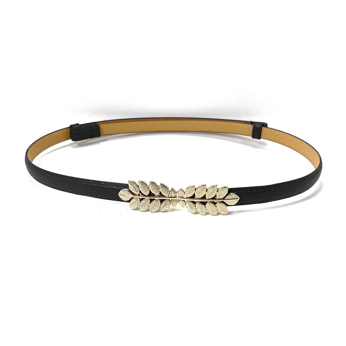 女士光面腰带装饰连衣裙伸缩可调节卡扣皮带配裙子裤子夏季细腰带