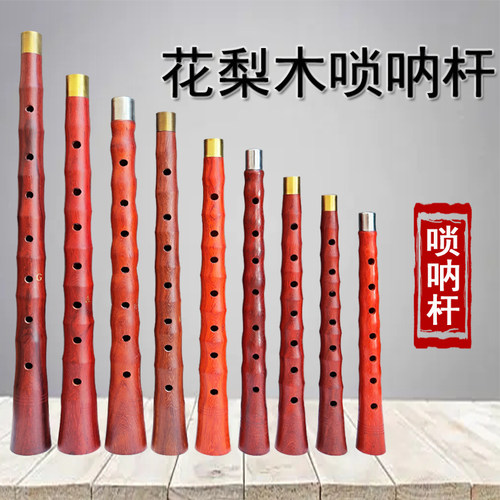 花梨木专业唢呐杆演奏级唢呐杆子红白喜事降B/D/C调
