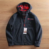 刺绣摇粒绒加厚保暖连帽卫衣 蓄热机能面料 日单秋冬男士 夹克外套