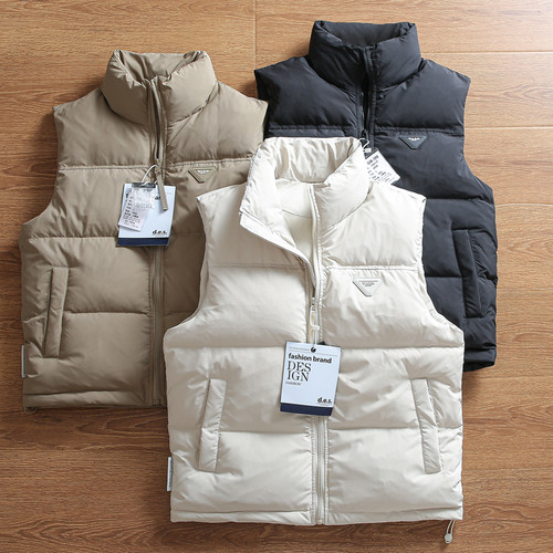 高蓬松防风保暖休闲羽绒马甲背心