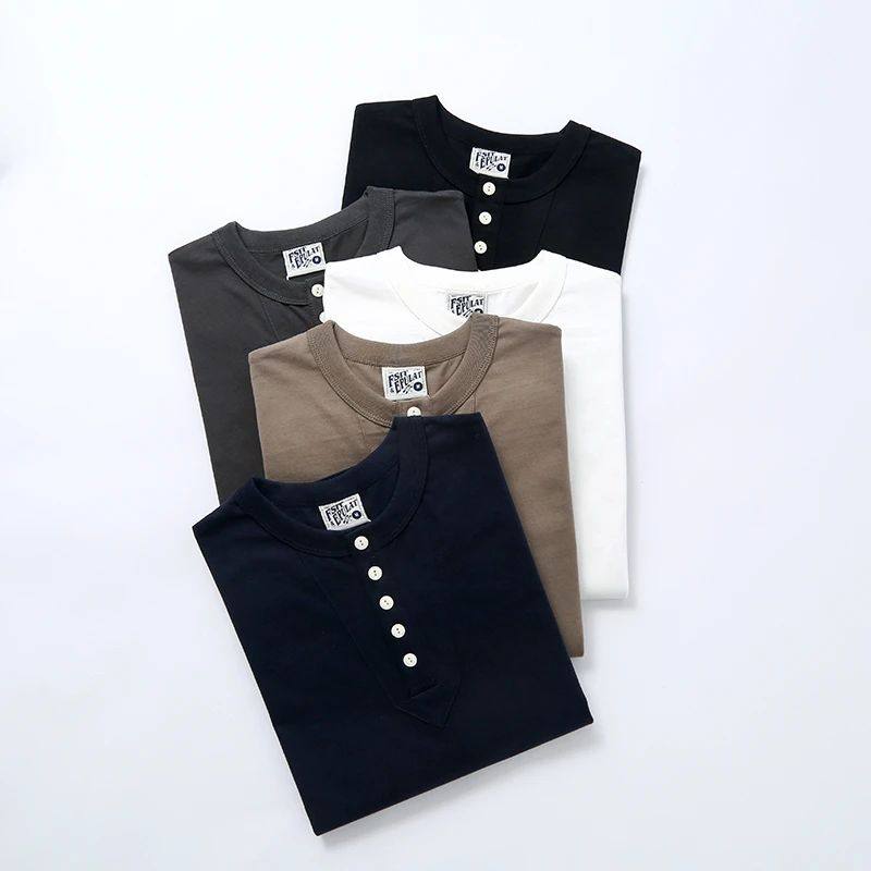 300G重磅  扎实的质感 春季男士100水洗纯棉亨利复古长袖打底T恤,男装,T恤,淘宝优惠券,粉丝福利购,淘宝优惠卷