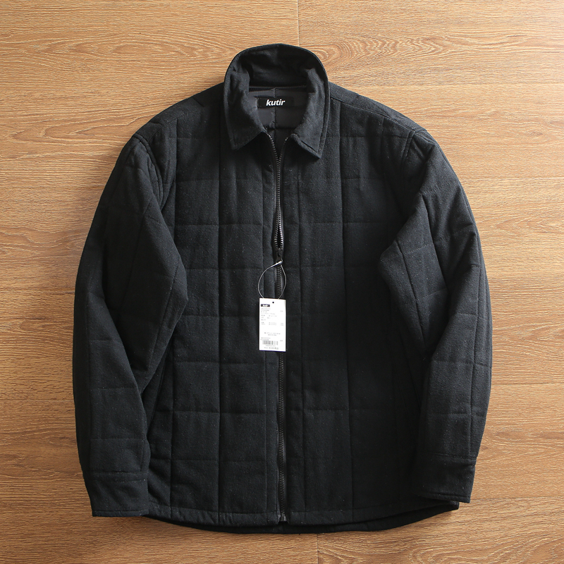 秋冬加厚保暖翻领休闲棉服外套