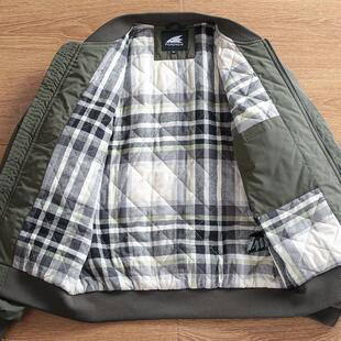 日单 冬季男士加棉加厚防风防水保暖棒球领飞行员棉夹克 棉衣外套