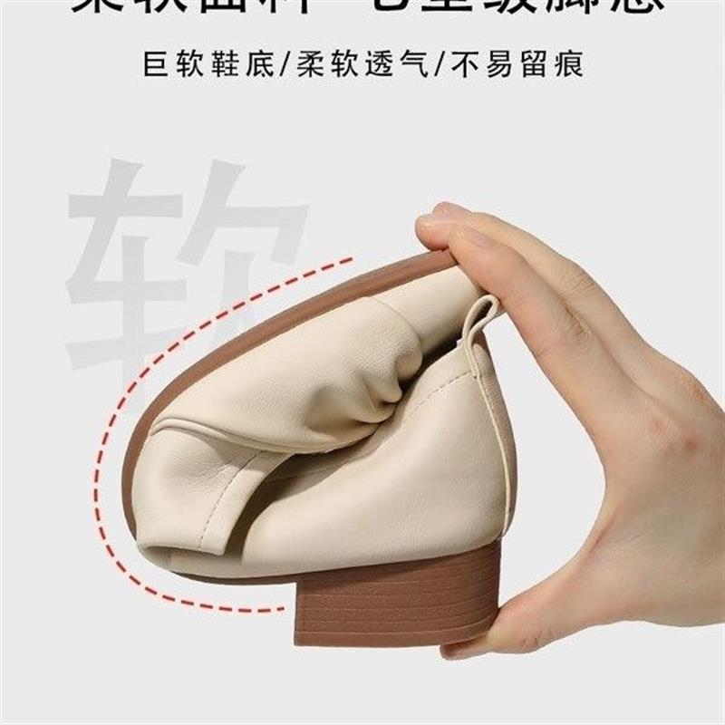 春秋晚晚风温柔鞋法式单鞋女2026新款夏季平底软底孕妇休闲女鞋子