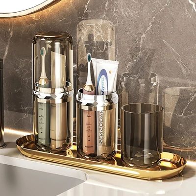 Toothpaste Toothbrush Holder Travel Bathroom Organizer Porta