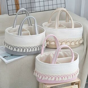 1PCS Divider Rope Organ with Woven Basket Storage Baby Large