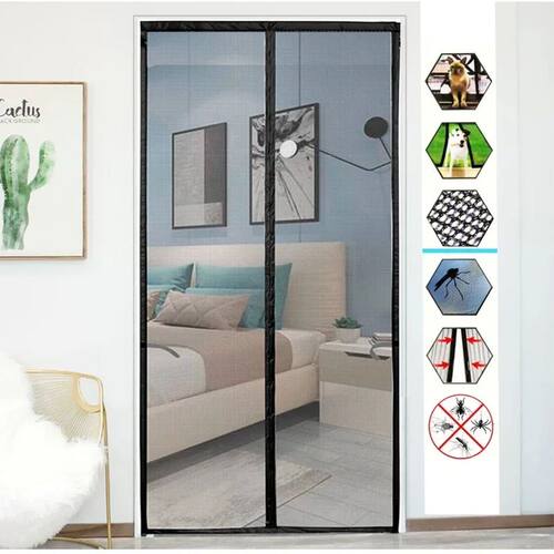 Mosquito proof curtain high-end magnetic screen door encrypt