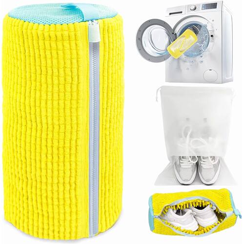 1PCS Wash Shoes Bag Padded Net Laundry Shoes Protector Fluff